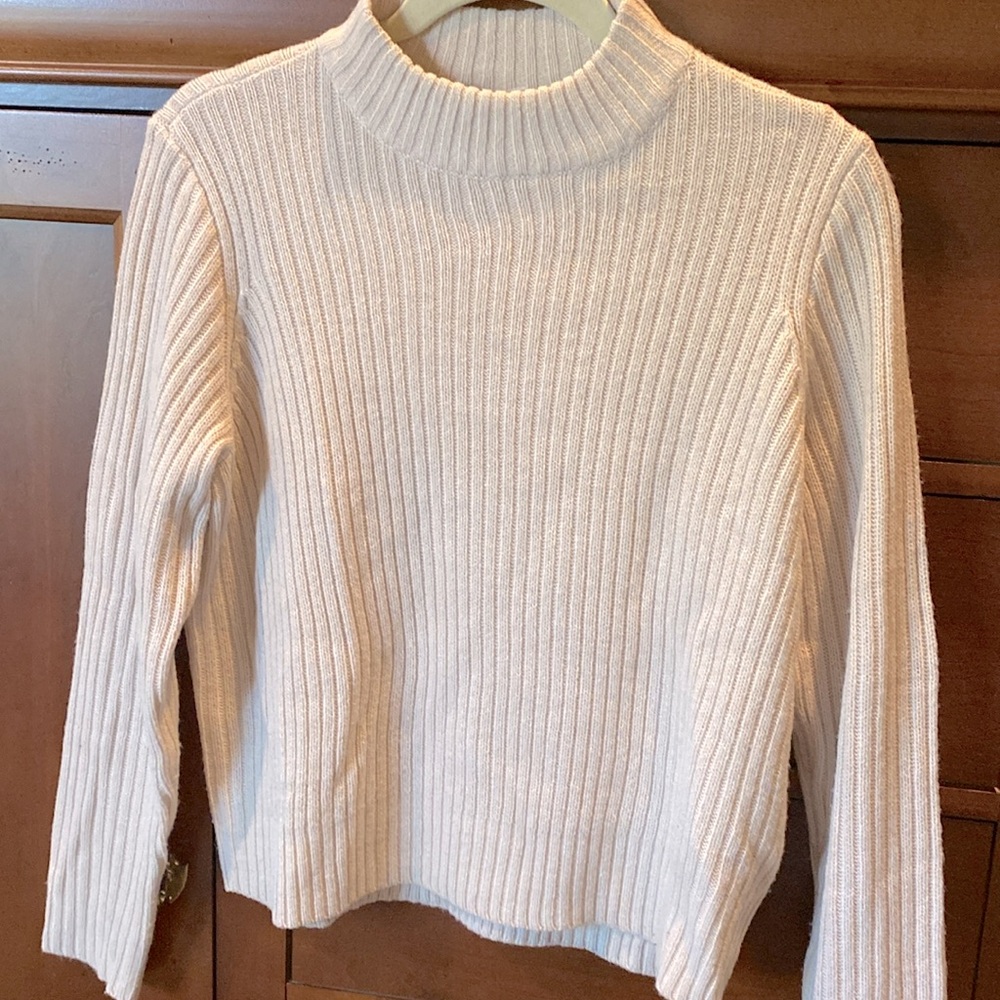 Divided H&M Sweater Dusty pale pink beige mock neck  M